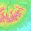 High Tatras topographic map, elevation, relief
