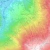 Sauze d'Oulx topographic map, elevation, relief
