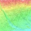 Milan topographic map, elevation, relief