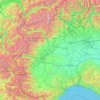 Piemont topographic map, elevation, relief