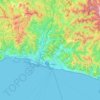 Genoa topographic map, elevation, relief