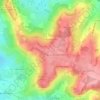 Trousseauville topographic map, elevation, relief