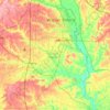Houston County topographic map, elevation, relief