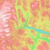 Vestfold og Telemark topographic map, elevation, relief