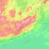 Brighton topographic map, relief map, elevations map