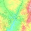 Teruel topographic map, elevation, relief