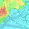 Les Angles topographic map, elevation, relief
