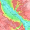 Vernon topographic map, elevation, relief