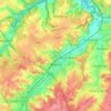 Wavre topographic map, relief map, elevations map