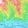 Caprie topographic map, elevation, relief