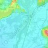 Beaucaire topographic map, elevation, relief