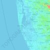 Alappuzha topographic map, elevation, relief