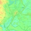 Szeged topographic map, elevation, relief