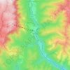 Sinaia topographic map, elevation, relief