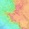Kodagu topographic map, relief, elevation