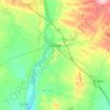 Monzón topographic map, elevation, relief