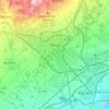 Reus topographic map, elevation, relief