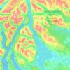 Loch Lomond topographic map, elevation, relief