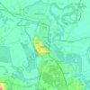 Sisak topographic map, elevation, relief