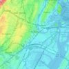 Newark topographic map, elevation, relief