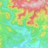 Roquebrun topographic map, elevation, relief