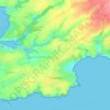 Plougonvelin topographic map, elevation, relief