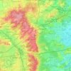 Surrey Heath topographic map, elevation, relief