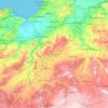 Mascara topographic map, elevation, relief