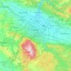 Sofia-City topographic map, elevation, relief
