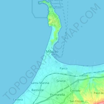 Check spelling or type a new query. Capo Milazzo Mappa . Milazzo Topographic Map Elevation Relief