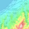 Barcellona topographic map, elevation, relief
