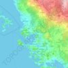 Grad Pula topographic map, elevation, relief