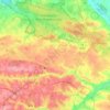 gmina Niemce topographic map, elevation, relief