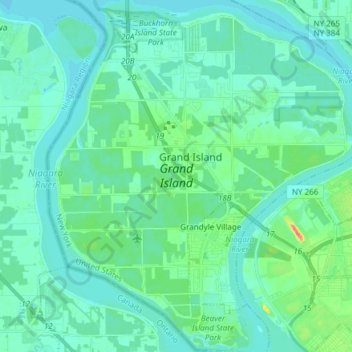 Grand Island Ny Map Grand Island Topographic Map, Elevation, Relief