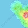Pantelleria topographic map, elevation, relief
