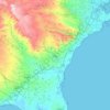 Noto topographic map, elevation, relief