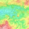 Mons topographic map, relief map, elevations map