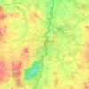 Görlitz topographic map, elevation, relief