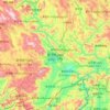 Jinghong City topographic map, elevation, relief
