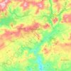 Caltanissetta topographic map, elevation, relief
