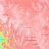 Zacatecas topographic map, elevation, relief