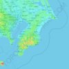 Chiba Prefecture topographic map, elevation, relief