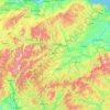 Scottish Borders topographic map, elevation, relief