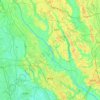 Noda topographic map, elevation, relief