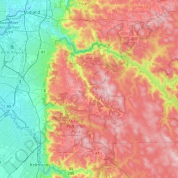 topographic kalamunda