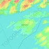 Wolfe Island topographic map, relief map, elevations map