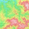 Arouca topographic map, elevation, relief