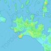 Arzon topographic map, elevation, relief