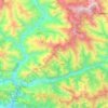 Dhankuta topographic map, elevation, relief