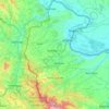 Vidin topographic map, elevation, relief
